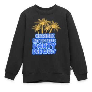 Vacances Caraïbes - Sweat Premium enfant bio - noir - Devant - AI Model Kid Female (0cm)