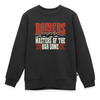 Rameurs d’eau Maîtres de la rame - Sweat Premium enfant bio - noir - Devant - AI Model Kid Female (0cm)