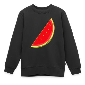 Melone Melonen Sommer Frucht Obst - Kinder Premium Organic Sweatshirt - Schwarz - Vorne - AI Model Kid Female (0cm)