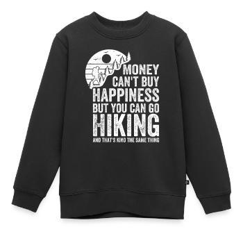 Mountain Hiking Funny Hiking Funny Hiking Sayings - Kinder Premium Organic Sweatshirt - Schwarz - Vorne - AI Model Kid Female (0cm)