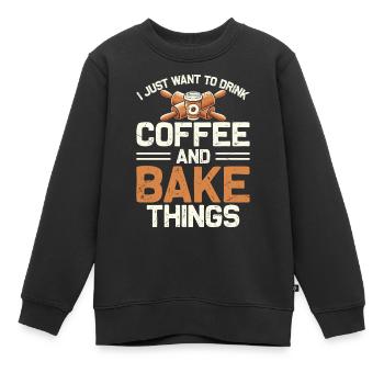 Cuire - Sweat Premium enfant bio - noir - Devant - AI Model Kid Female (0cm)