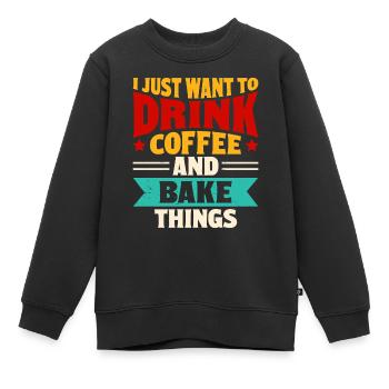 Cuire - Sweat Premium enfant bio - noir - Devant - AI Model Kid Female (0cm)