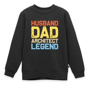 Architekt - Kinder Premium Organic Sweatshirt - Schwarz - Vorne - AI Model Kid Female (0cm)