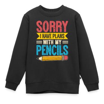 Architecte - Sweat Premium enfant bio - noir - Devant - AI Model Kid Female (0cm)