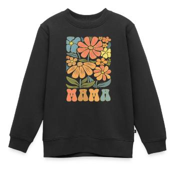Mama - Kinder Premium Organic Sweatshirt - Schwarz - Vorne - AI Model Kid Female (0cm)