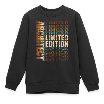 Architecte - Sweat Premium enfant bio - noir - Devant - AI Model Kid Female (0cm)