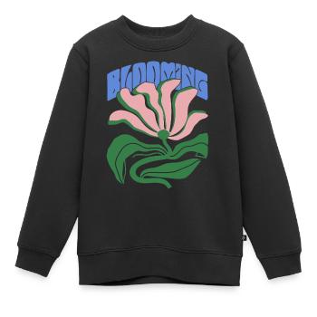 Blooming Starch - Kids Premium Organic Sweatshirt - black - Front - AI Model Kid Female (0cm)