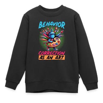 Thérapeute comportemental Thérapeute de correction du comportement - Sweat Premium enfant bio - noir - Devant - AI Model Kid Female (0cm)