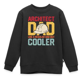 Architekt - Kinder Premium Organic Sweatshirt - Schwarz - Vorne - AI Model Kid Female (0cm)