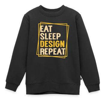Architecte - Sweat Premium enfant bio - noir - Devant - AI Model Kid Female (0cm)
