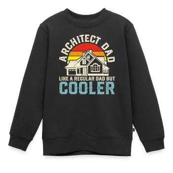 Architekt - Kinder Premium Organic Sweatshirt - Schwarz - Vorne - AI Model Kid Female (0cm)