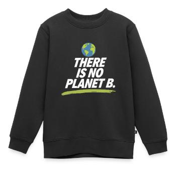 Earth day There Is No Planet B - Kinder Premium Organic Sweatshirt - Schwarz - Vorne - AI Model Kid Female (0cm)