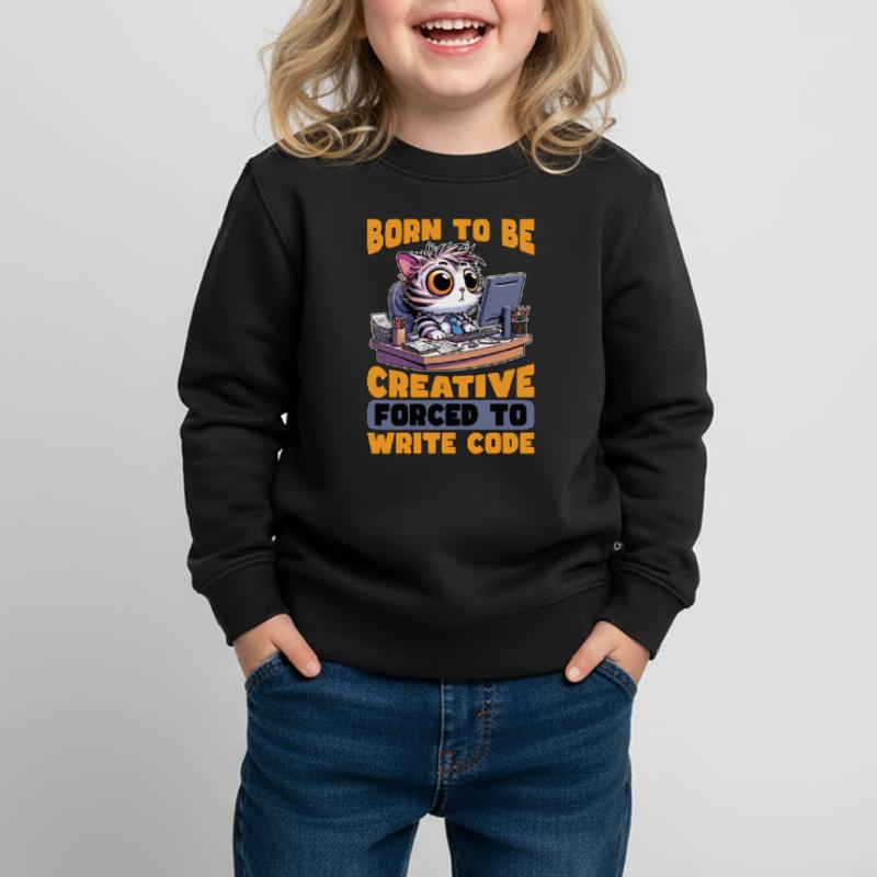 Codeur né pour être créatif Développeur Web Codeurs Sweat Premium enfant bio