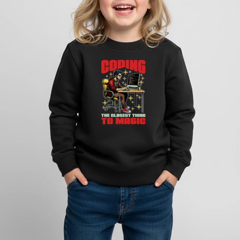 Le codage du codeur est ce qui se rapproche le plus de Magic Developer Sweat Premium enfant bio