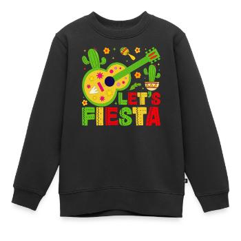 Let's Fiesta - Kinder Premium Organic Sweatshirt - Schwarz - Vorne - AI Model Kid Female (0cm)