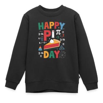 Happy Pi Day - Kinder Premium Organic Sweatshirt - Schwarz - Vorne - AI Model Kid Female (0cm)