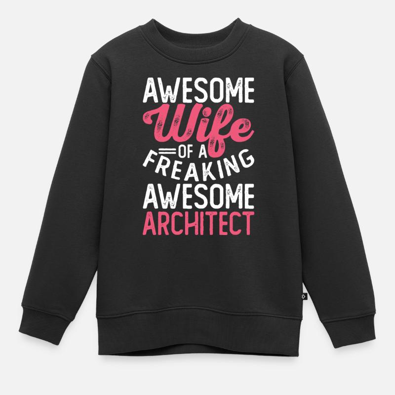 Architekt - Kinder Premium Organic Sweatshirt - Schwarz