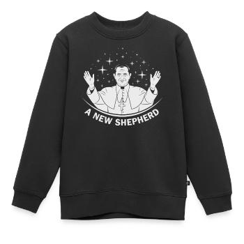 Ein Neuer Hirte - Kinder Premium Organic Sweatshirt - Schwarz - Vorne - AI Model Kid Female (0cm)