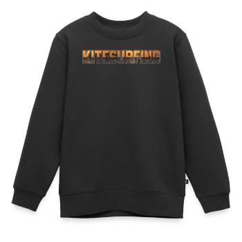 Kitesurfing Watersports Kiteboarding Kitesurfer - Kinder Premium Organic Sweatshirt - Schwarz - Vorne - AI Model Kid Female (0cm)