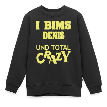 Denis - Sweat Premium enfant bio - noir - Devant - AI Model Kid Female (0cm)