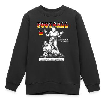 German Fußballspielerin Shirt: Faulspiel mit Folge - Kinder Premium Organic Sweatshirt - Schwarz - Vorne - AI Model Kid Female (0cm)