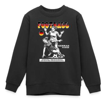 Germany Fußballspielerin Shirt: Foul mit Ansage - Kinder Premium Organic Sweatshirt - Schwarz - Vorne - AI Model Kid Female (0cm)