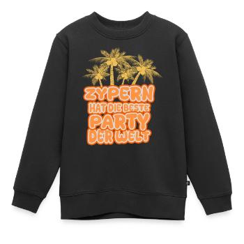 Zypern - Kinder Premium Organic Sweatshirt - Schwarz - Vorne - AI Model Kid Female (0cm)