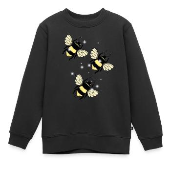 Bienen Insekten Biene - Kinder Premium Organic Sweatshirt - Schwarz - Vorne - AI Model Kid Female (0cm)