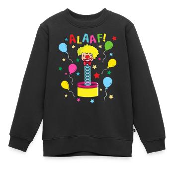 Clown du carnaval d’Alaaf Cologne - Sweat Premium enfant bio - noir - Devant - AI Model Kid Female (0cm)