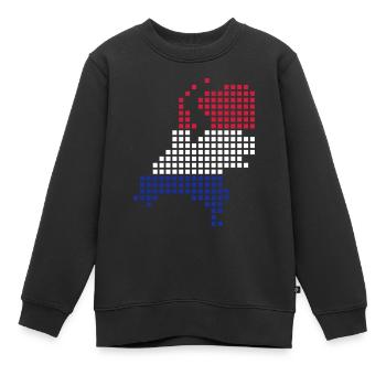 Holland - Niederlande - Kinder Premium Organic Sweatshirt - Schwarz - Vorne - AI Model Kid Female (0cm)