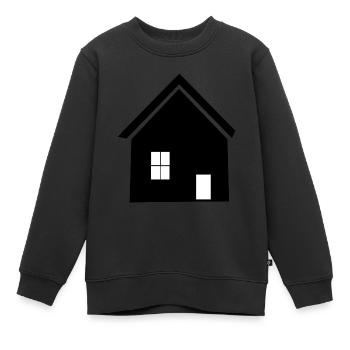 Builders Architect Home Houses Property - Kids Premium Organic Sweatshirt - black - Front - AI Model Kid Female (0cm)
