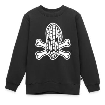 Allergie aux arachides - Allergique aux arachides - Sweat Premium enfant bio - noir - Devant - AI Model Kid Female (0cm)