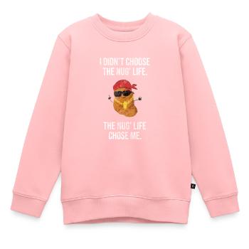Chicken Nugget - Kinder Premium Organic Sweatshirt - Rosa - Vorne - AI Model Kid Female (0cm)