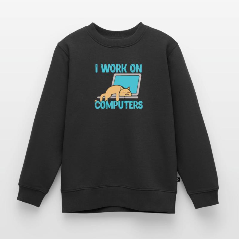 Programmierer Computer Code Informatik Geschenk Kinder Premium Organic Sweatshirt