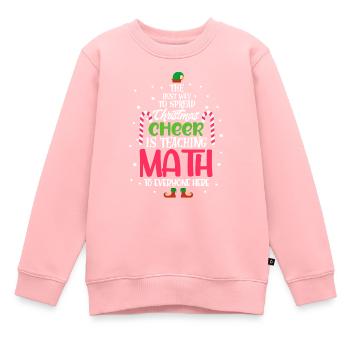 Mathe Lehrer Noël Professeur cadeau - Sweat Premium enfant bio - rose - Devant - AI Model Kid Female (0cm)
