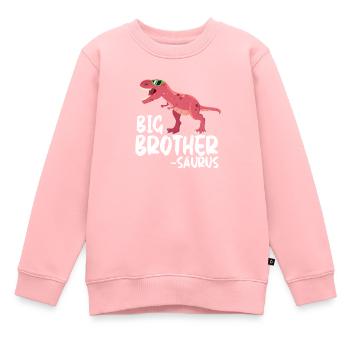 Grand frère - Sweat Premium enfant bio - rose - Devant - AI Model Kid Female (0cm)