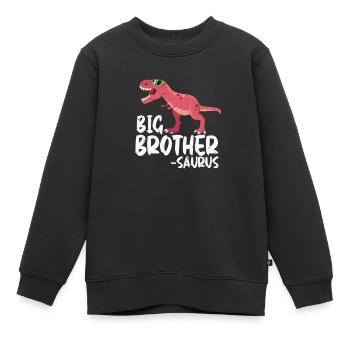 Grand frère - Sweat Premium enfant bio - noir - Devant - AI Model Kid Female (0cm)