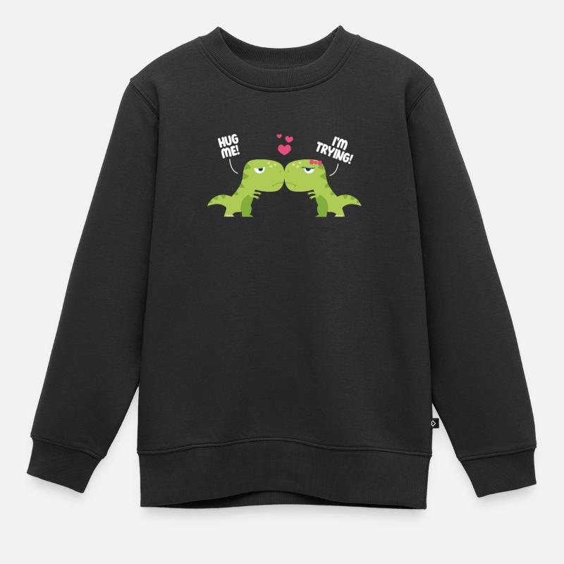 Dinosaures - Sweat Premium enfant bio - noir