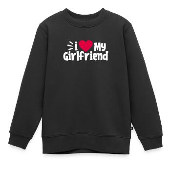 Petite amie - Sweat Premium enfant bio - noir - Devant - AI Model Kid Female (0cm)
