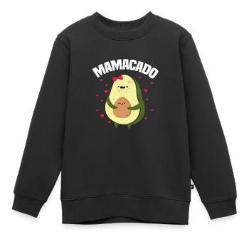Schwangerschaft Avocado - Kinder Premium Organic Sweatshirt - Schwarz - Vorne - AI Model Kid Female (0cm)