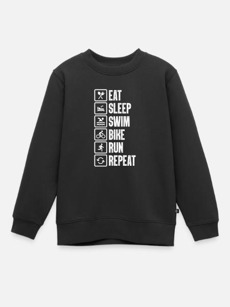 Triathlon - Sweat Premium enfant bio - noir
