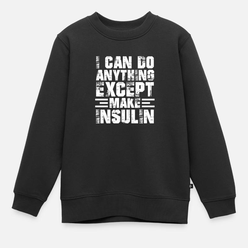 Diabète - Sweat Premium enfant bio - noir