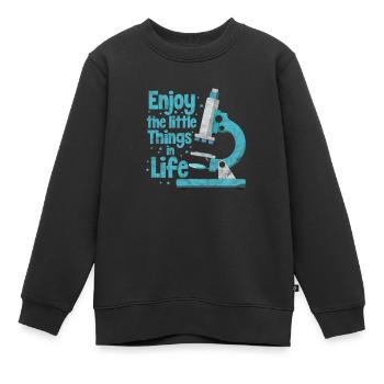 Biologie Wissenschaft Chemie Labor Geschenk - Kinder Premium Organic Sweatshirt - Schwarz - Vorne - AI Model Kid Female (0cm)