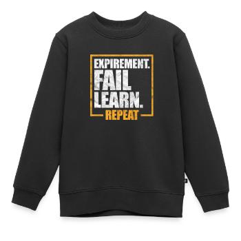 Biologie Wissenschaft Chemie Labor Geschenk - Kinder Premium Organic Sweatshirt - Schwarz - Vorne - AI Model Kid Female (0cm)