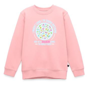 Biologie - Kinder Premium Organic Sweatshirt - Rosa - Vorne - AI Model Kid Female (0cm)