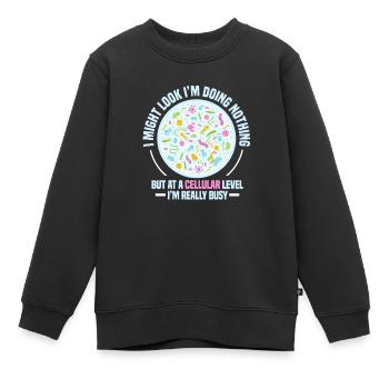 la biologie - Sweat Premium enfant bio - noir - Devant - AI Model Kid Female (0cm)