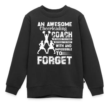 Cheerleading impressionnant entraîneur de cheerleading - Sweat Premium enfant bio - noir - Devant - AI Model Kid Female (0cm)