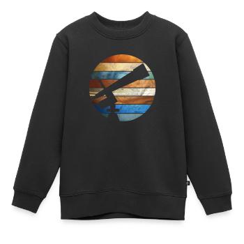Astronomie - Sweat Premium enfant bio - noir - Devant - AI Model Kid Female (0cm)