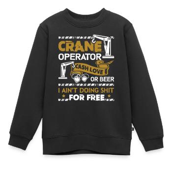 Grutier Grutier Cash Love - Sweat Premium enfant bio - noir - Devant - AI Model Kid Female (0cm)
