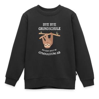 Kinder Grundschule Abschluss Geschenk Gymnasium - Kinder Premium Organic Sweatshirt - Schwarz - Vorne - AI Model Kid Female (0cm)